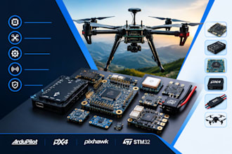design drone pcb, flight controller, ardupilot, pixhawk, stm32, px4, esc, uav