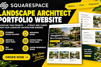 design squarespace landscape architect website outdoor design portfolio website