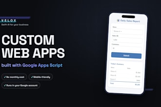 build a custom business web app with google apps script