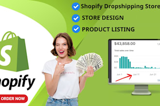 design shopify store, shopify dropshipping store, shopify website
