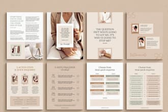 design branded ebook, PDF lead magnet, workbook and digital guide