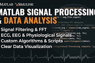 develop a matlab script for signal processing and data analysis