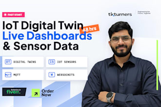 build real time iot dashboard and digital twin for your sensors