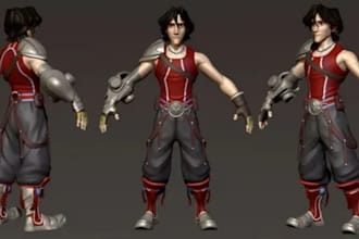 do 3d character modelling