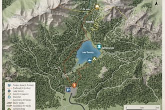 design custom hiking, trail, trekking, camping and tourism maps