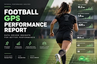 analyze football gps data and create a professional physical performance