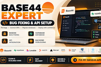 base44 bug fixing base44 supabase migration backend database to aws cloud vercel