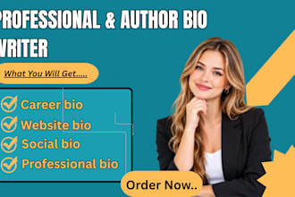 write your professional or author bio