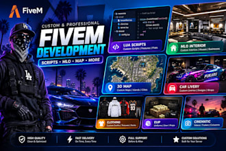 lua scripts fivem scripts mlo interior 3d map car livery eup clothing cinematic