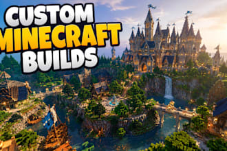 build a custom minecraft spawn, lobby, map, or server hub