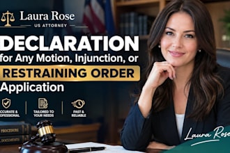 draft a temporary restraining order, tro or injunction motion, civil harassment