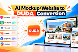 convert ai website or mockup into duda