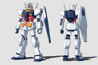 illustration and concept and robot
