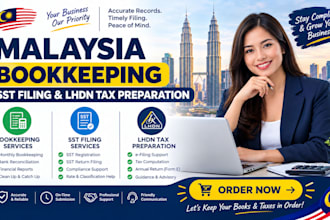 do malaysia bookkeeping, sst filing, and lhdn tax preparation