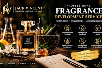 formulate perfume, fragrance oil blend, attar, cologne, unique scents or candle