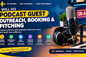 do podcast guest outreach, podcast booking, podcast pitching