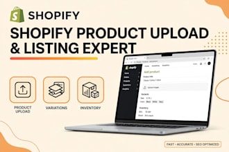 add products to shopify store with variants and inventory
