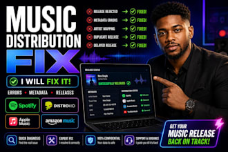 fix your music distribution issues and release errors
