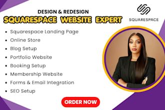 build squarespace website design, redesign squarespace, website development