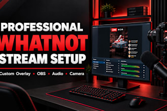 setup and customize your whatnot live stream and overlay