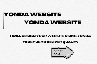 design your portfolio website using yonda
