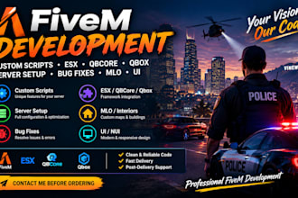 develop, fix and optimize your fivem server