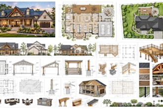 draft architectural plan for home addition, garage, deck, patio and porch permit