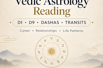 provide a detailed vedic astrology birth chart reading