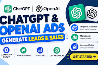 setup and manage chatgpt ads and openai ads for leads and sales