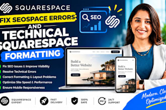 fix seospace errors and technical squarespace formatting