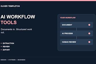 build a custom ai document workflow or business automation tool