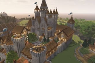 build custom minecraft maps, spwans, hubs, castles and villages