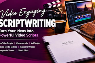 write engaging video scripts for youtube, ads, explainer socia media short video