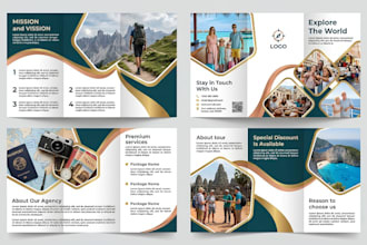 design a german brochure, marketing flyer, company profile or catalog