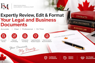 expertly review, edit and format your legal and business documents