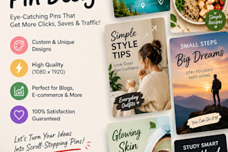 design eye catching pinterest pins for your business
