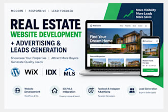 build a real estate website with idx mls and generate leads