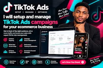 setup and manage tiktok ads campaigns for your ecommerce business