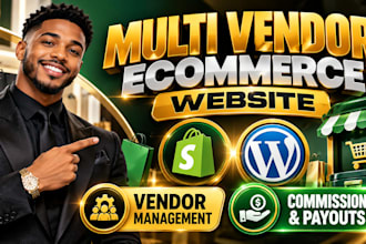 develop webkul multi vendor with shopify dokan wcfm miraki multivendor website