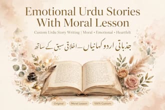 write emotional urdu stories moral stories and afsanas for youtube