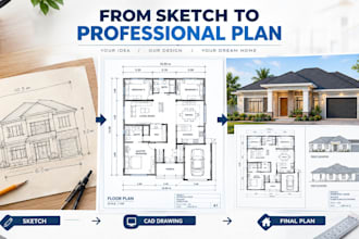 architectural drawings 2d floor plans autocad city permit ready california texas