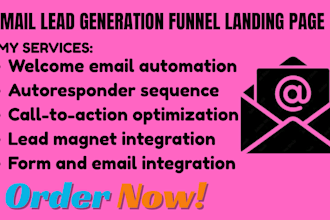 build email lead generation funnel landing page autoresponder automation system