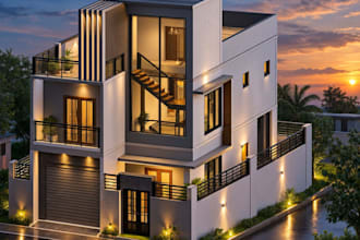 create a professional 2d floor plan and 3d house design