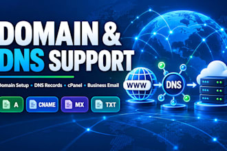register your domain and configure dns records