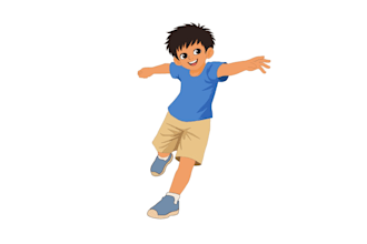 create flat illustration characters