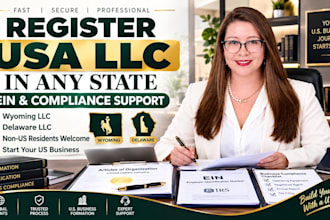 register USA llc in any state with ein and compliance