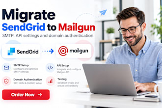 migrate sendgrid to mailgun with smtp api settings domain authentication