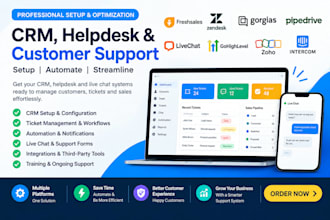 freshsales zendesk gorgias pipedrive livechat gohighlevel zoho intercom ticket