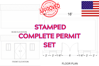 south carolina california texas engineered plan permit drawings building permit