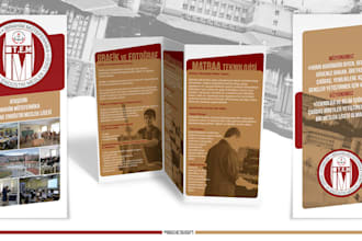 design professional brochure trifold bifold business flyer and corporate catalog